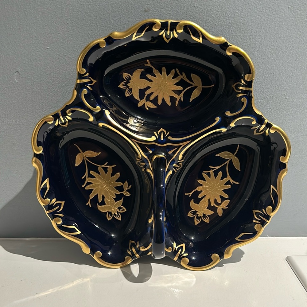 JLMENAU Germany Echt Kobalt Serving Dish